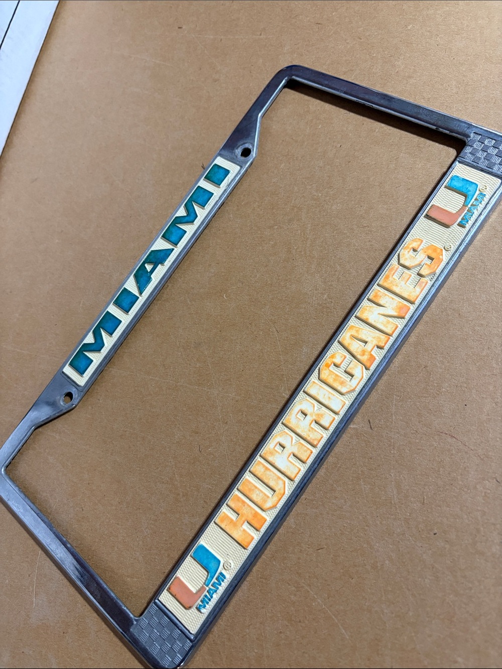 Hurricanes Chrome License Plate Frame